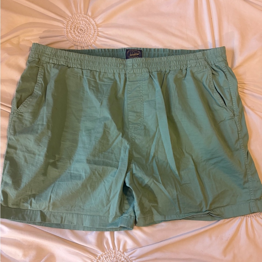 J. Crew Teal Elastic Waist Shorts
